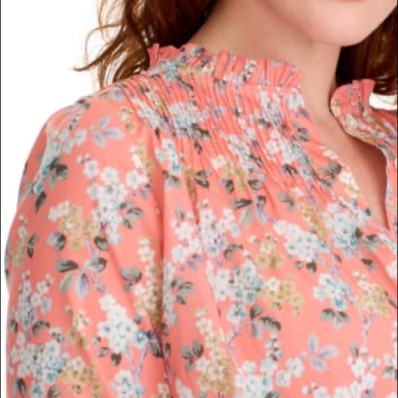 J.Crew Liberty Josephine Floral Ruffle Popover Top - Picture 4 of 10